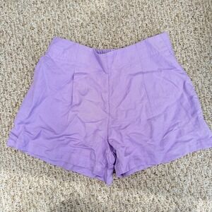 Loft Short Pants Women‎ XS Purple Linen Blend Lilac Summer Beach